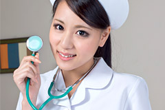 Shaved-Pussy Nurse Ren Azumi